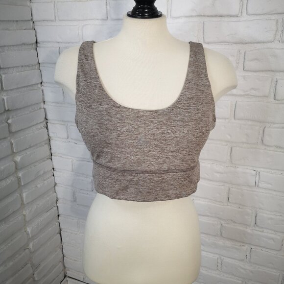 Hyba Ladies Size XL Removable Padding Brown/Beige Lined Sports Bra - Picture 1 of 8